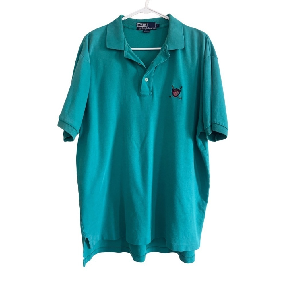 Polo by Ralph Lauren Preppy Academia Cotton Blue Polo Shirt
